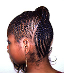 Cornrows mit Muster