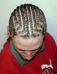 Cornrows mit Muster